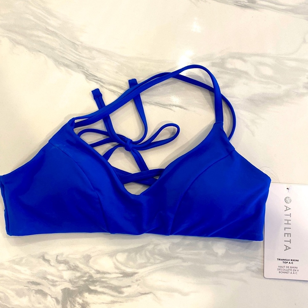 NWT Athleta triangle bikini top A-C